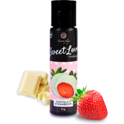 SWEET LOVE - GEL LUBRICANTE FRESAS CON CHOCOLATE BLANCO - 60ML - 001