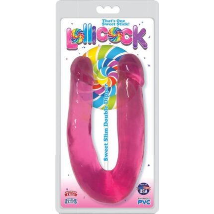 SWEET SLIM  DOBLE DIPPER DILDO - ROSA - 002