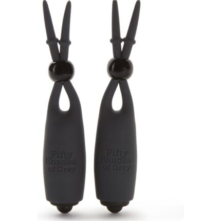 SWEET TEASE VIBRATING PINZAS PEZONES CON VIBRACIÓN - NEGRO - 001