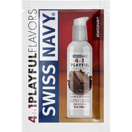 SWISS NAVY 4 IN 1 CHOCOLATE SENSATION 5 ML - 001