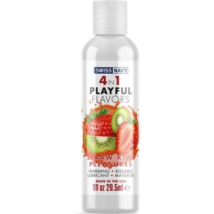 SWISS NAVY 4 IN 1 STRAWBERRY-KIWI PLEASURES - 30ML - 001