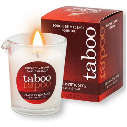 TABOO VELA DE MASAJE PARA ÉL JEUX INTERDITS AROMA LIQUEN SALVAJE - 001