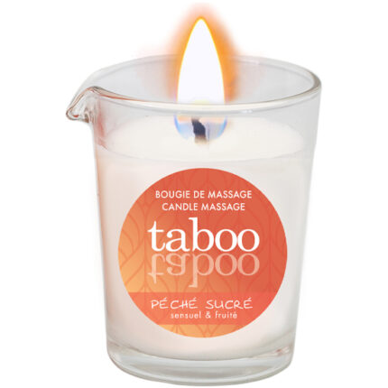 TABOO VELA DE MASAJE PARA ELLA PECHE SUCRE AROMA NECTARINA - 002