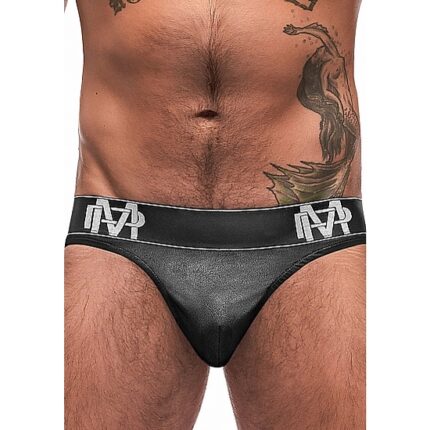 TANGA CON CONRDONES ESTILO MOONSHINE - NEGRO - 001