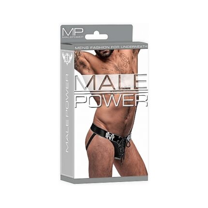 TANGA CON CORDONES JOCK - NEGRO - 002