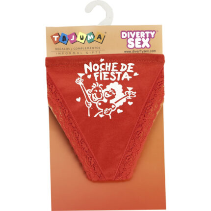 TANGA ROJO CHICA NOCHE DE FIESTA - 001