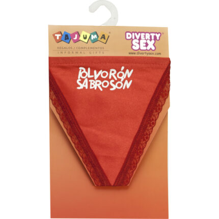 TANGA ROJO CHICA POLVORON - 001