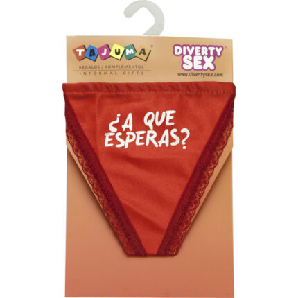 TANGA ROJO CHICA ¿A QUE ESPERAS? - 001