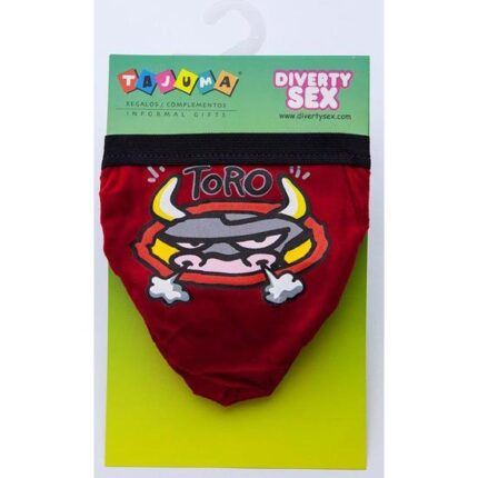 TANGA ROJO TERCIOPELO CHICO TORO - 001