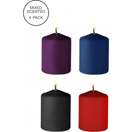 TEASE CANDLES - MIX SCENT - 4 PIECES - MIX - 001