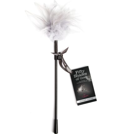 TEASE FEATHER PLUMERO BDSM - NEGRO/BLANCO - 001