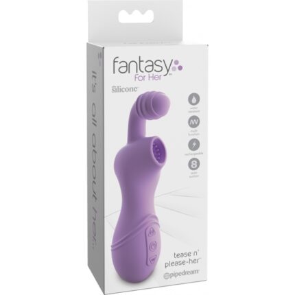 TEASE N PLEASE-HER VIBRADOR CON SUCCIÓN - MORADO - 002