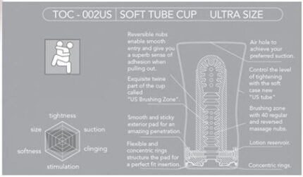 TENGA U.S. EXTRA GRANDE TUBO BLANDO - 002