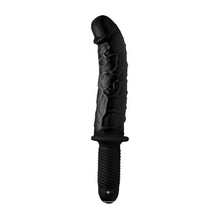 THE CURVED DICKTATOR 13 PLUG VIBRADOR DE SILICONA NEGRO - 001