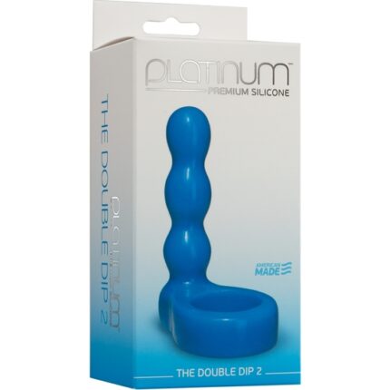 THE DOUBLE DIP 2 PLUG / DILDO AZUL - 002