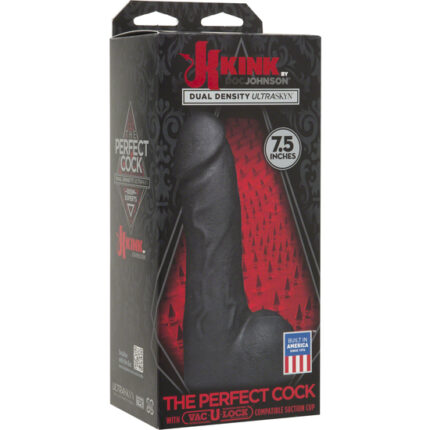 THE PERFECT COCK PENE REALÍSTICO 19 CM NEGRO - 002