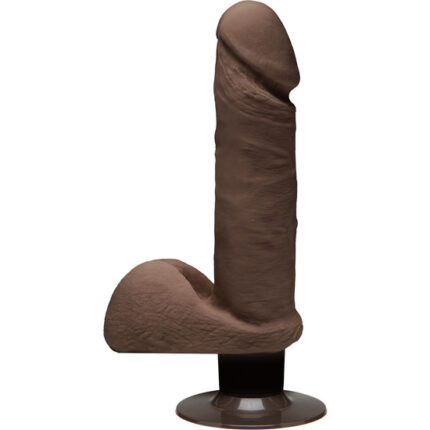 THE PERFECT D PENE VIBRADOR 18CM CHOCOLATE - 001