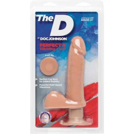 THE PERFECT D PENE VIBRADOR 18CM VAINILLA - 002