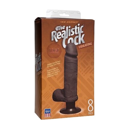 THE REALISTIC COCK UR3 PENE REALISTICO CON VIBRADOR 20 CM NEGRO - 002