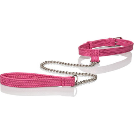 TICKLE ME COLLAR ROSA CON CADENA - 001