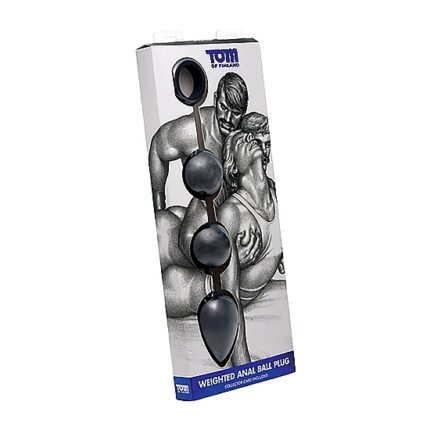 TOM OF FINLAND BOLAS ANALES CON PESOS DE ACERO - NEGRO - 002