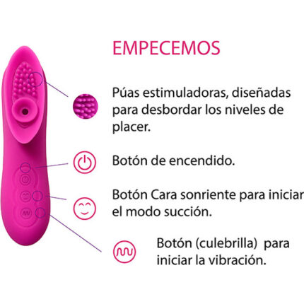 TONG VIBRADOR Y SUCCIONADOR DE CLÍTORIS - 002