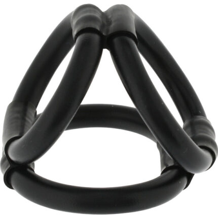 TRI RING COCK ARNÉS NEGRO - 001