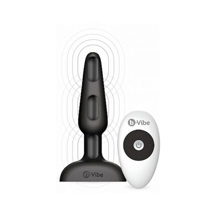 TRIO PLUG VIBRADOR CON MANDO - NEGRO - 001