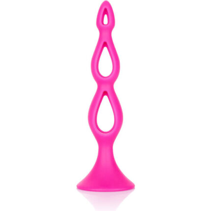 TRIPLE PROBE PLUG ANAL SILICONA - ROSA - 001