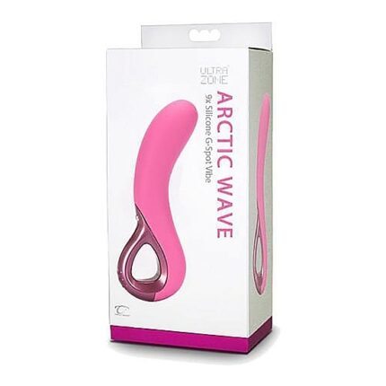 ULTRAZONE ARCTIC WAVE 9X VIBRADOR PUNTO G SILICONA - ROSA - 002