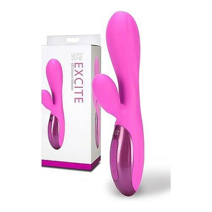 ULTRAZONE EXCITE 6X RABBIT STYLE VIBRADOR SILICONA - ROSA - 002