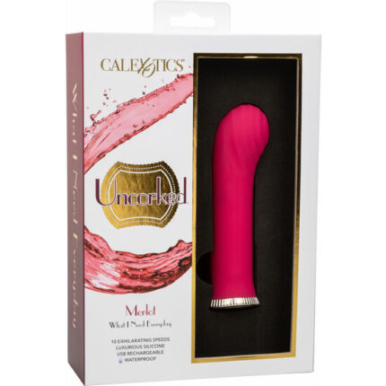 UNCORKED MERLOT - VIBRADOR DE SILICONA ROSA - 002