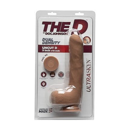 UNCUT D - PENE REALÍSTICO ULTRASKYN 22CM - CARAMELO - 002