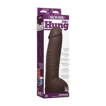 UR3 HUNG PENE REALISTICO NEGRO - 002