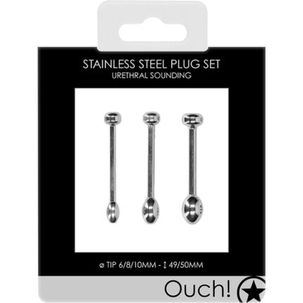 URETHRAL SOUNDING - METAL PLUG SET - 002
