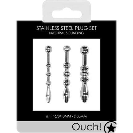 URETHRAL SOUNDING - METAL PLUG SET - 002