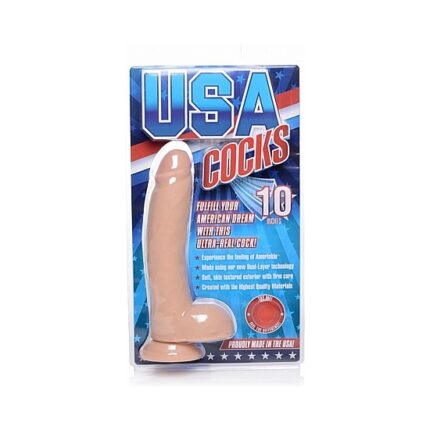 USA COCKS PENE REALÍSTICO DUAL DENSITY 28CM - 002