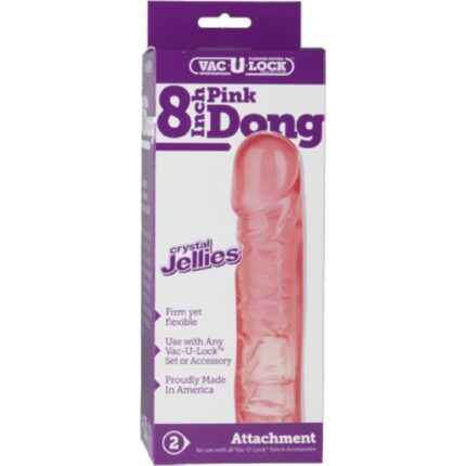 VAC-U-LOCK DILDO 20.5 CM ROSA - 002