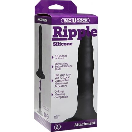 VAC-U-LOCK DILDO SILICONA ONDULADO - 002