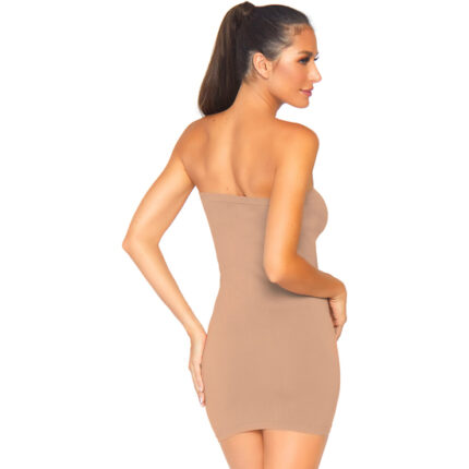 VESTIDO OPACO MICROFIBRA - CARAMELO - 002