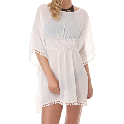 VESTIDO PALMAROLA BLANCO - 001