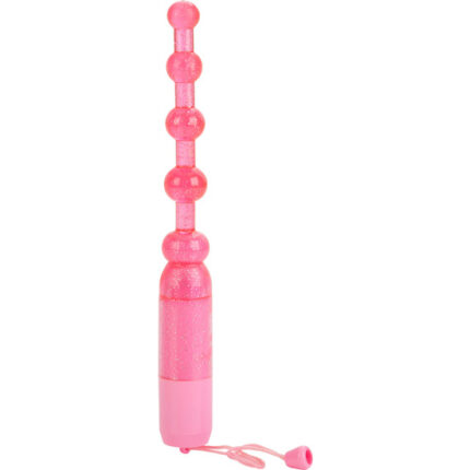 VIBRADOR ANAL PLEASURE BEADS ROSA - 001