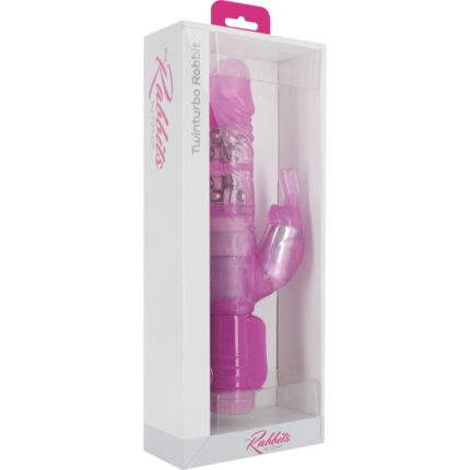 VIBRADOR CON ESTIMULADOR DE CLITORIS ROSA - 002