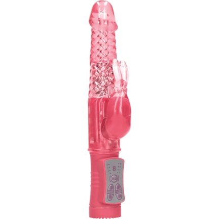 VIBRADOR CONEJITO CON ROTACIÓN - ROSA - 001