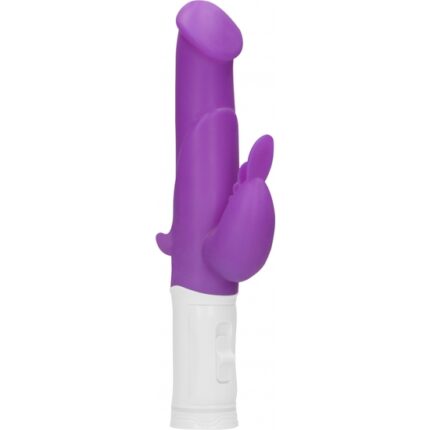 VIBRADOR CONEJITO RAMPANTE CON ROTACIÓN - MORADO - 001