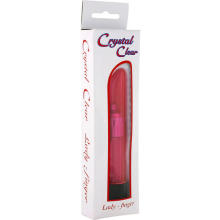 VIBRADOR DEDO DAMA TRANSPARENTE ROSA - 002