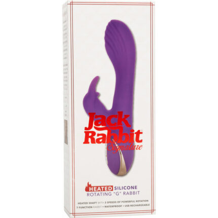 VIBRADOR HEATED ROTATING G RABBIT - MORADO - 002