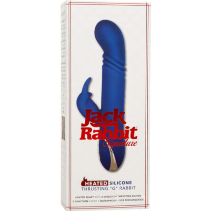 VIBRADOR - HEATED THRUSTING G RABBIT - AZUL - 002