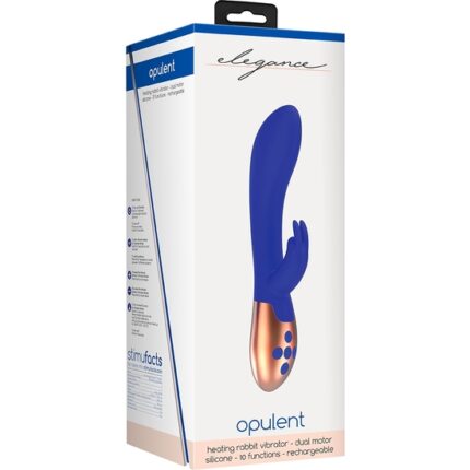 VIBRADOR HEATING RABBIT OPULENT - AZUL - 002