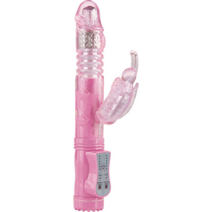 VIBRADOR POKE ME UP AND DOWN MARIPOSA ROSA CHICLE - 001
